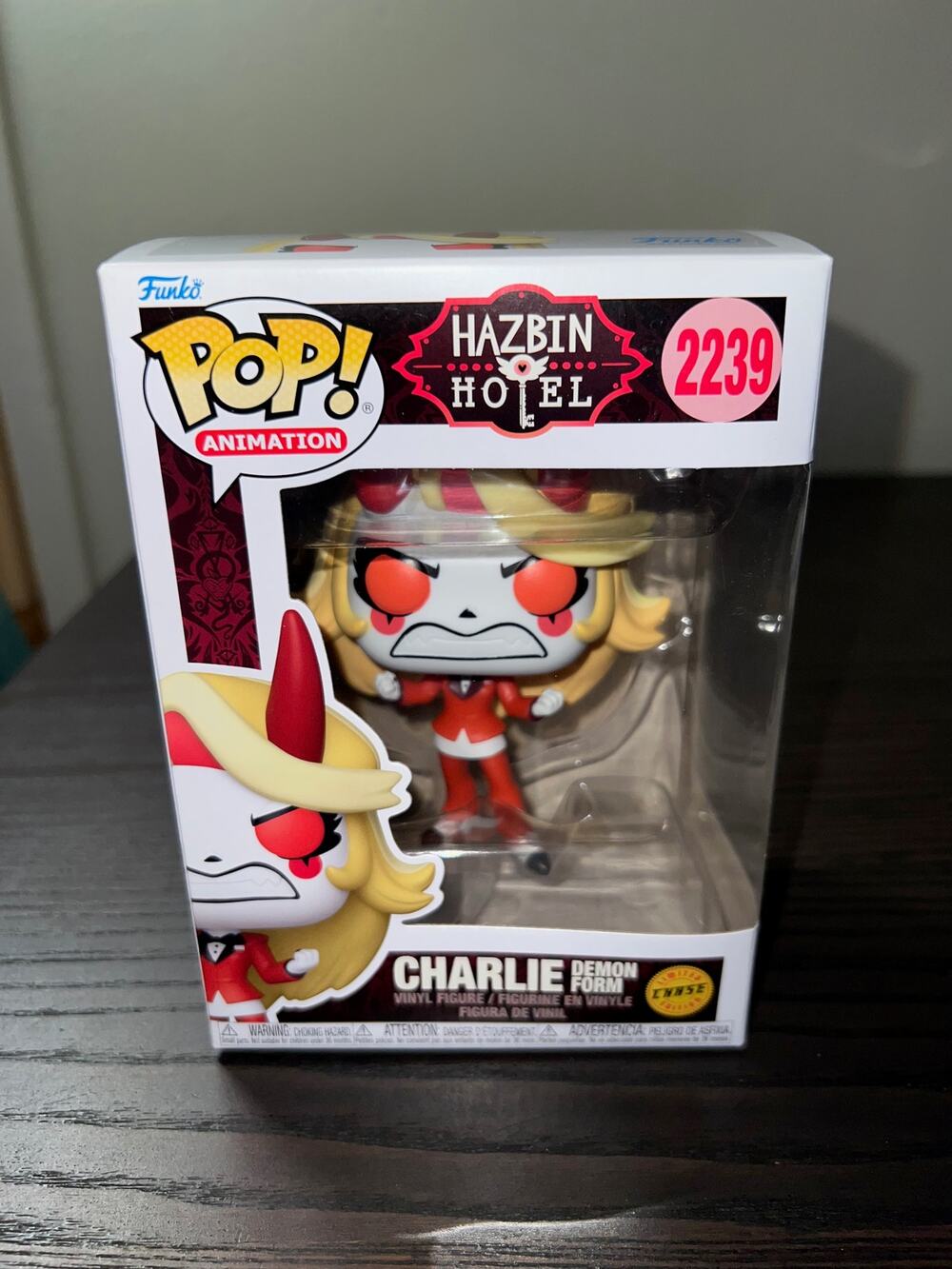 LE CHASE Charlie Demon Form Hazbin Hotel Funko Pop #2239 Animation Morningstar